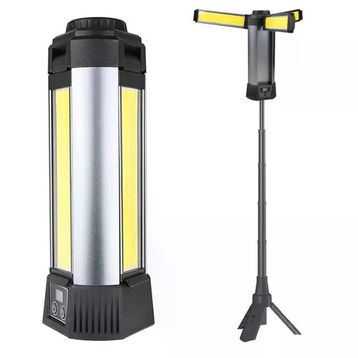 Powermaster Pm-24566 35 Watt Usb - Type-C Girişli P50 Ve Cob Ledli 3 Kanatlı Kollu Çalışma Lambası