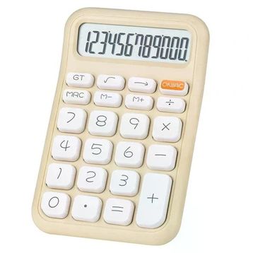 Powermaster PM-25408 Krem 150x90 mm Beyaz Tuş 12 Haneli Hesap Makinesi