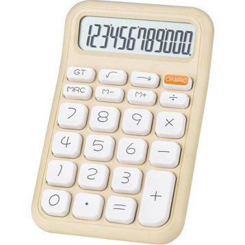 Powermaster PM-25408 Krem 150x90 mm Beyaz Tuş 12 Haneli Hesap Makinesi