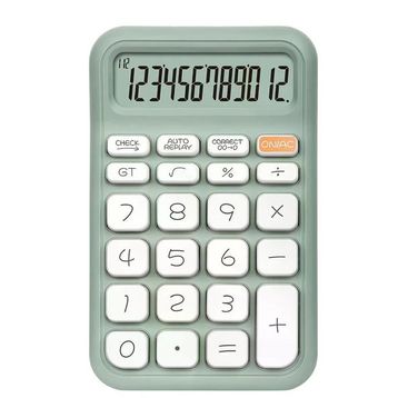 Powermaster PM-25410 Yeşil 150x90 mm Beyaz Tuş 12 Haneli Hesap Makinesi