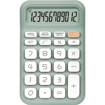Powermaster PM-25410 Yeşil 150x90 mm Beyaz Tuş 12 Haneli Hesap Makinesi
