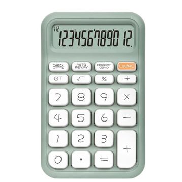 Powermaster PM-25410 Yeşil 150x90 mm Beyaz Tuş 12 Haneli Hesap Makinesi