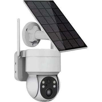 Powermaster PM-26196 4 MP 1080P Icsee Solar Güneş Panelli Dış Mekan WIFI IP Kamera