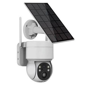 Powermaster PM-26196 4 MP 1080P Icsee Solar Güneş Panelli Dış Mekan WIFI IP Kamera