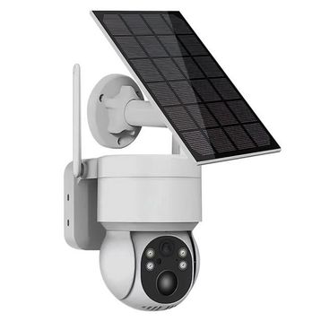 Powermaster PM-26196 4 MP 1080P Icsee Solar Güneş Panelli Dış Mekan WIFI IP Kamera