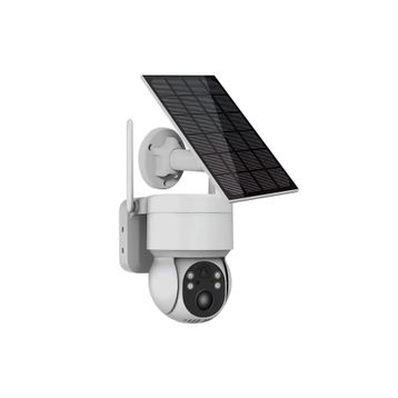 Powermaster PM-26196 4 MP 1080P Icsee Solar Güneş Panelli Dış Mekan WIFI IP Kamera