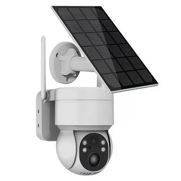 Powermaster PM-26196 4 MP 1080P Icsee Solar Güneş Panelli Dış Mekan WIFI IP Kamera