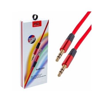 Powermaster PM-3777 3.5 mm Erkek Erkek Kırmızı Stereo Aux Kablo