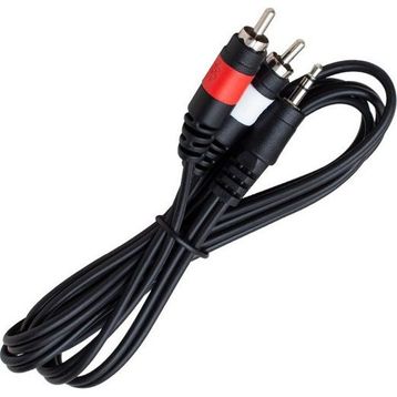 Powermaster PM-4283 2 RCA Erkek + 3.5 mm Stereo Erkek Gold 1.5 mt Kablo