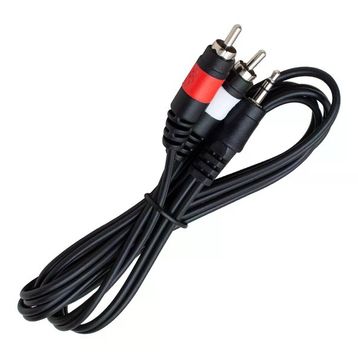 Powermaster PM-4283 2 RCA Erkek + 3.5 mm Stereo Erkek Gold 1.5 mt Kablo