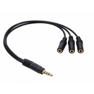 Powermaster PM-4871 3 Port 3.5 mm Splitter Kulaklık Mikrofon Çoklayıcı Çevirici Dönüştürücü Adaptör