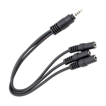 Powermaster PM-4871 3 Port 3.5 mm Splitter Kulaklık Mikrofon Çoklayıcı Çevirici Dönüştürücü Adaptör