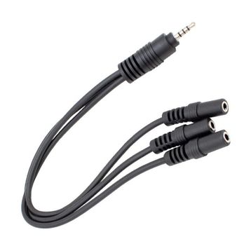 Powermaster PM-4871 3 Port 3.5 mm Splitter Kulaklık Mikrofon Çoklayıcı Çevirici Dönüştürücü Adaptör