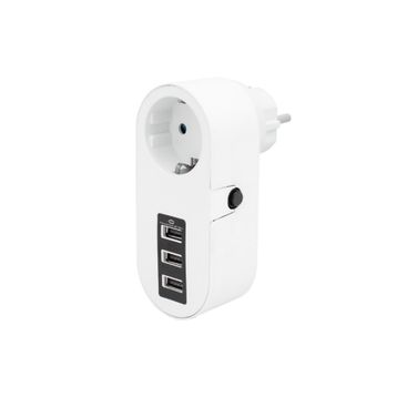 Powermaster PM-4913 10 A 2500 W 3xUSB Tekli Termal Akım Korumalı Priz