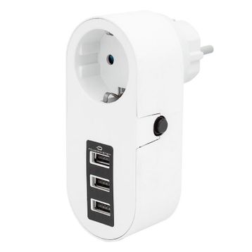Powermaster PM-4913 10 A 2500 W 3xUSB Tekli Termal Akım Korumalı Priz