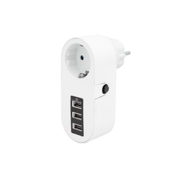 Powermaster PM-4913 10 A 2500 W 3xUSB Tekli Termal Akım Korumalı Priz