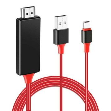 Powermaster PM-6019 2 mt TH+USB Type-C HDMI USB Kablo