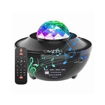 Powermaster PM-7388 Bluetooth Destekli Animasyonlu Şarjlı Ufo Tip Disko Topu