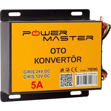 Powermaster PM-7896 24-12 Volt 5 Amper Oto Konvertör