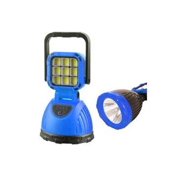 Powermaster PM-8033C 6 Modlu 9 Cob Ledli Solar Şarjlı Acil Durum Işıldak