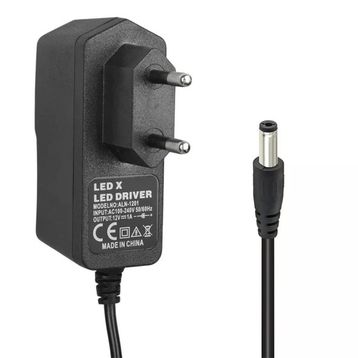 Powermaster Pm-8118 12 Volt - 1 Amper 5.5x2.5 mm Uçlu Plastik Kasa Priz Tipi Adaptör
