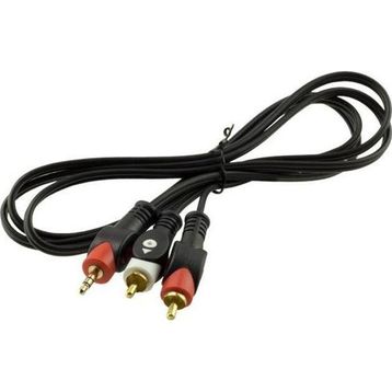 Powermaster PM-9486 2 RCA Erkek + 3.5 mm Stereo Erkek 1.5 mt Gold Kablo
