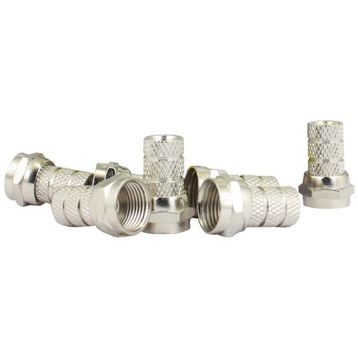 Powermaster RG58 için İnce 100'lü Paket F Konnektör Mini Kablo