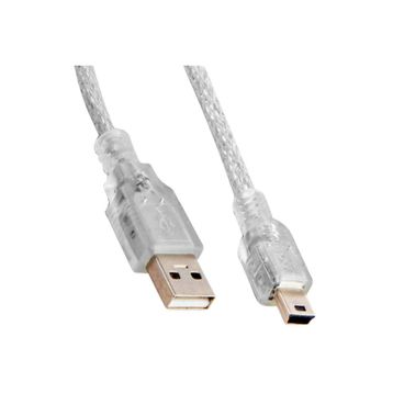 Powermaster S-Link SL-UK55 5 m USB 2.0 Şeffaf USB Am/Mini 5 Pin Kablo