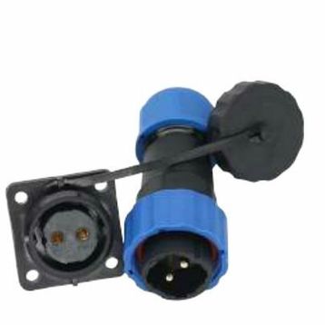 Powermaster SD16 2 Pin 16 mm Su Geçirmez Dörtgen Konnektör