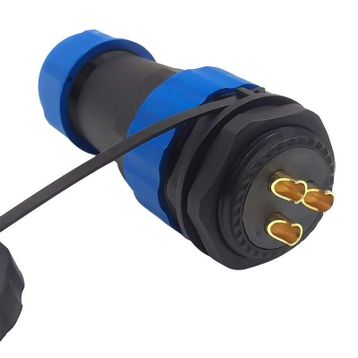 Powermaster SD28 28 mm 3 Pin Erkek Dişi Yuvarlak Su Geçirmez Konnektör