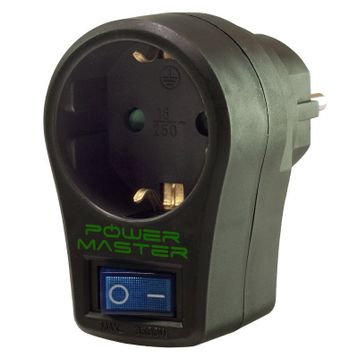 Powermaster Tekli Akım Korumalı Anahtarlı Priz