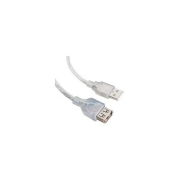 Powermaster Usb 1.5 mt Şeffaf Uzatma Kablosu