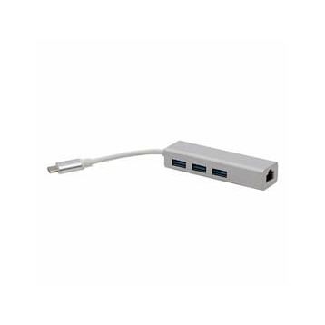 Powermaster Usb Type-C 3.0 3 Port Hub Gigabit Ethernet Adaptör