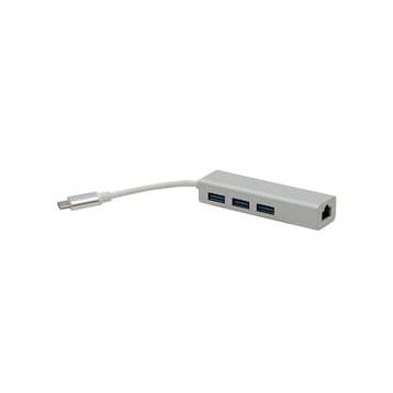 Powermaster Usb Type-C 3.0 3 Port Hub Gigabit Ethernet Adaptör