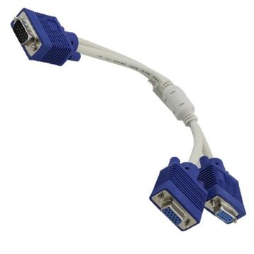 Powermaster Vga To 2 Vga 30 cm Kablo