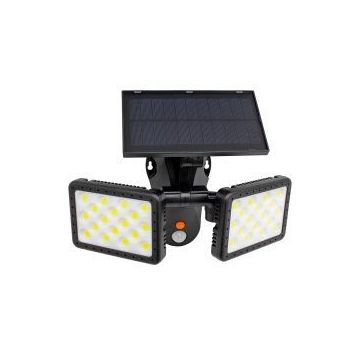 Powermaster W770B Sensörlü 36 Cob Ledli Solar Aydınlatmalı Duvar Lambası