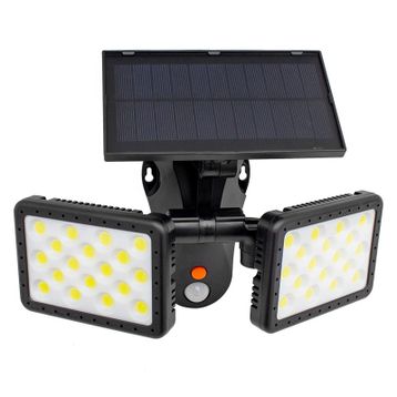 Powermaster W770B Sensörlü 36 Cob Ledli Solar Aydınlatmalı Duvar Lambası