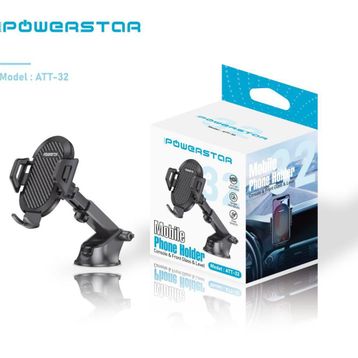 PowerStar ATT-32 Vantuzlu Boy Ayarlı Araç İçi Telefon Tutucu
