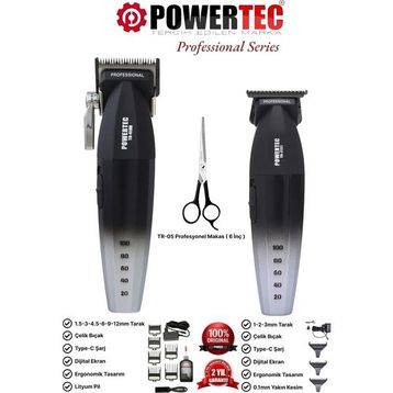 Powertec TR-4100 & TR-2727 2'li Set Erkek Tıraş Makinesi