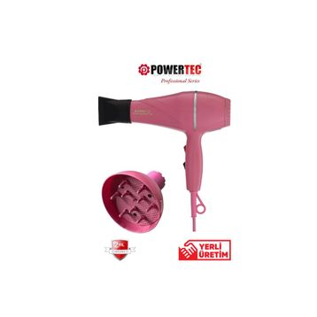 Powertec TR-501 Vigo Başlıklı Kırmızı Profesyonel Saç Kurutma Makinesi