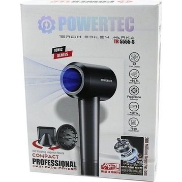 Powertec TR-5555 S Gri Plazma 1600 W Fön Makinesi