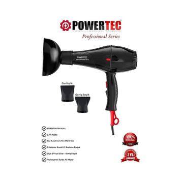 Powertec Tr-701 Profesyonel Fön Makinesi + Vigo Başlık