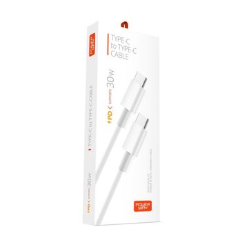 Powerway PD30 30 W Type-C To Type-C 1 mt Data ve Şarj Kablosu