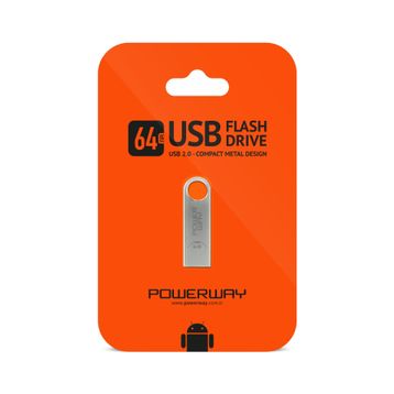 Powerway PW4GB 64 GB Metal Usb Flash Bellek