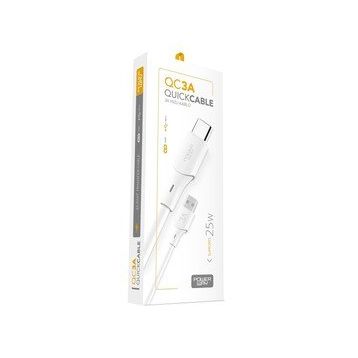 Powerway QC3A 25 W Type C to Usb Şarj ve Data Kablosu