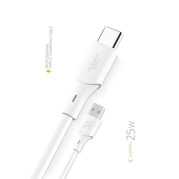 Powerway QC3A 25 W Type C to Usb Şarj ve Data Kablosu