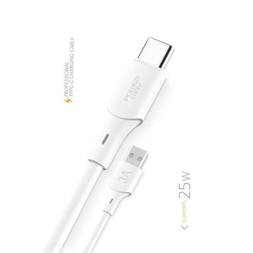 Powerway QC3A 25 W Type C to Usb Şarj ve Data Kablosu