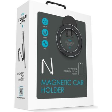 Powerway TT55 Mıknatıslı Araç İçi Yapışkanlı Magsafe Destekli Telefon Tutucu