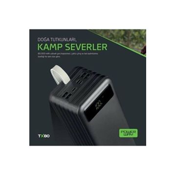 Powerway TX80 Siyah 80.000 mAh Powerbank