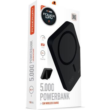 Powerway TXM5 5.000 Mah PD 15W Magsafe Siyah Powerbank